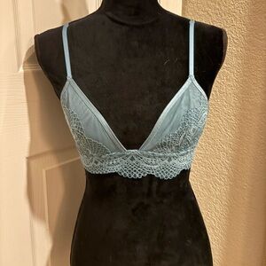 Victoria's Secret Lace Bralette in Soft Blue